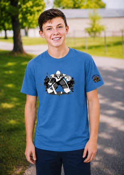 Unsupervised Goalies: Hockey Goalie Team Leader T-Shirt – USA Sustainable Cotton – Adult S-5XL
