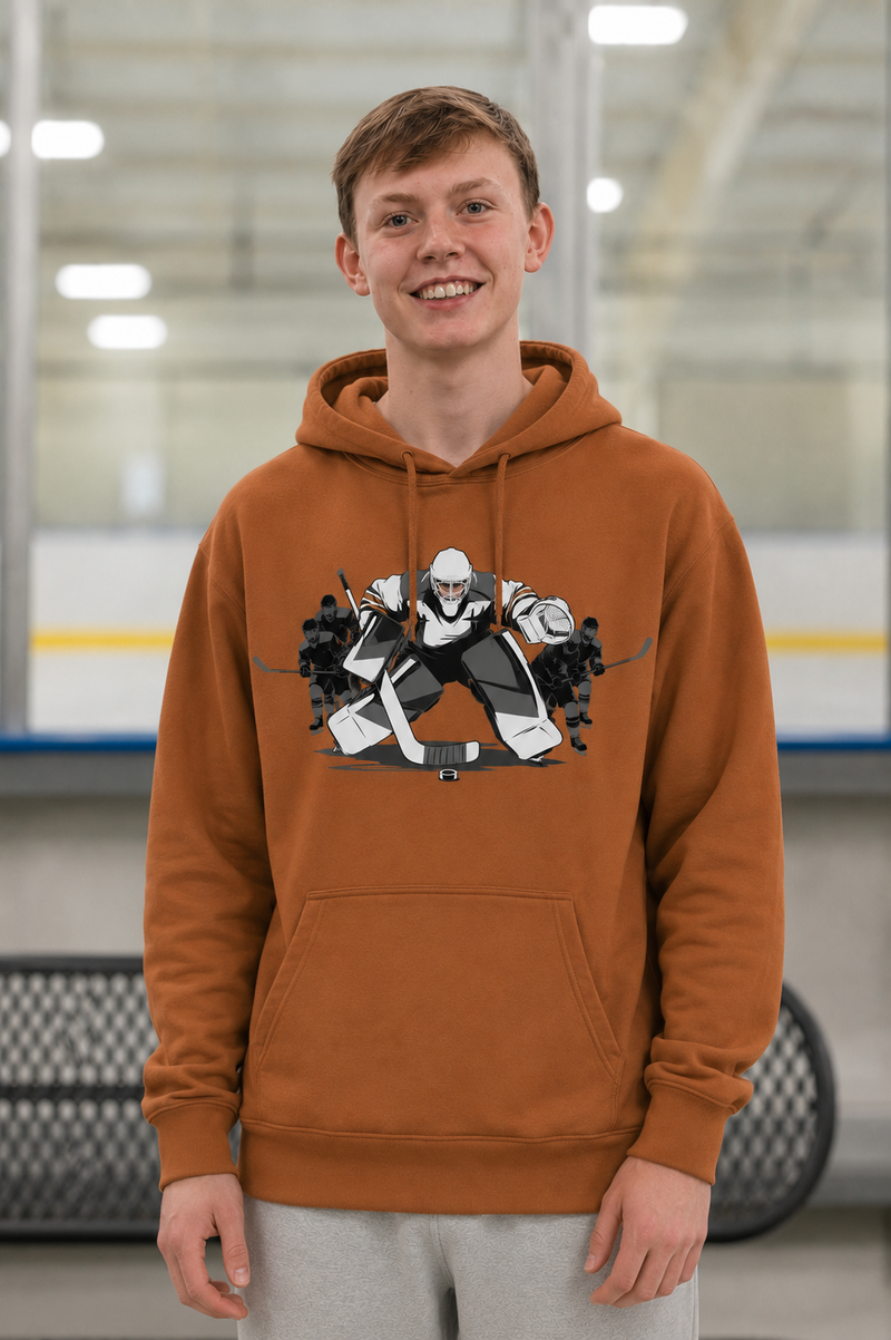 Unsupervised Goalies: Goalie Team Leader Hockey Hoodie – USA Sustainable Cotton – Adult S–3XL