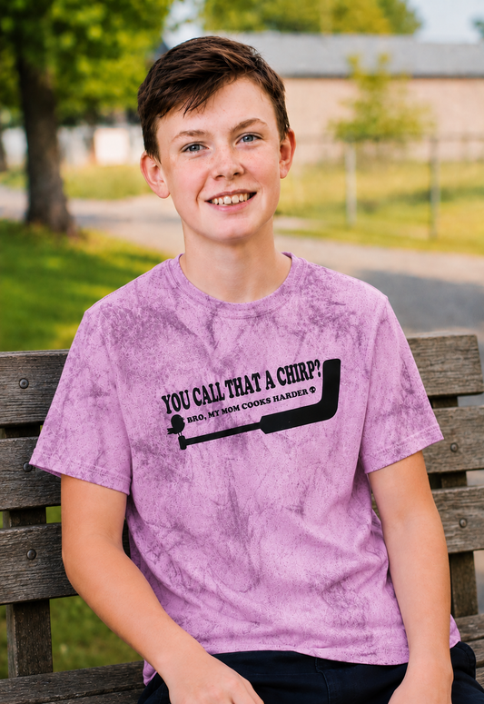 Unsupervised Goalies: Goalie Chirp Tie Dye Hockey Heavy Weight T-Shirt – USA Sustainable Cotton – Adult S–3XL
