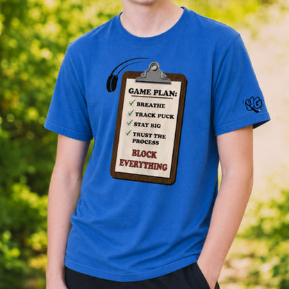 Hockey Goalie To Do List T-Shirt – USA Sustainable Cotton – Adult S-5XL