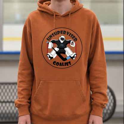 Unsupervised Hockey Goalie Hoodie – USA Sustainable Cotton – Adult S–3XL
