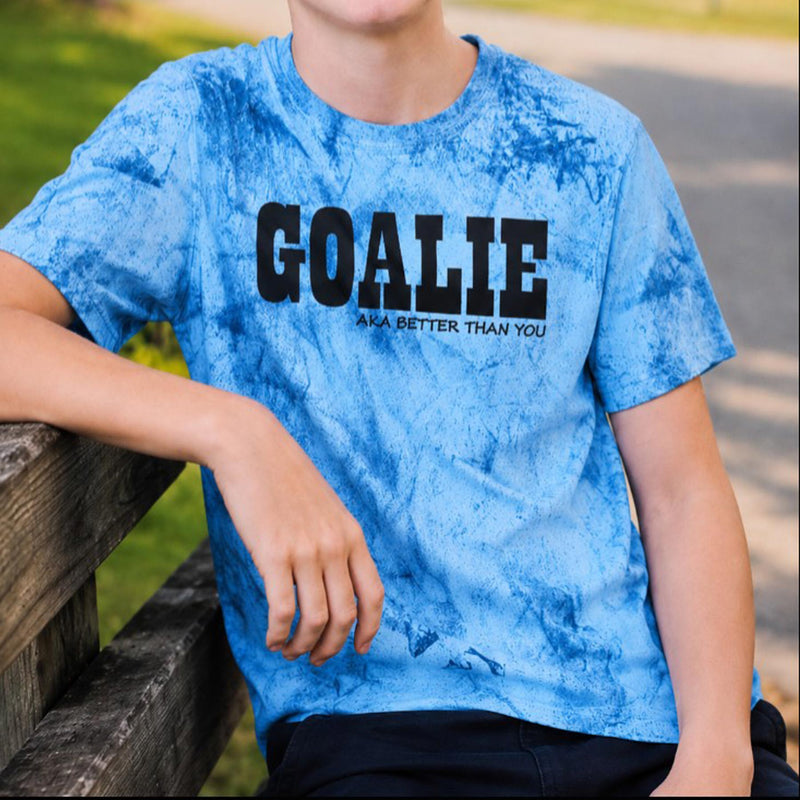 Tie Dye Goalies Are Better Than You Heavy Weight T-Shirt – USA Sustainable Cotton – Adult S–3XL