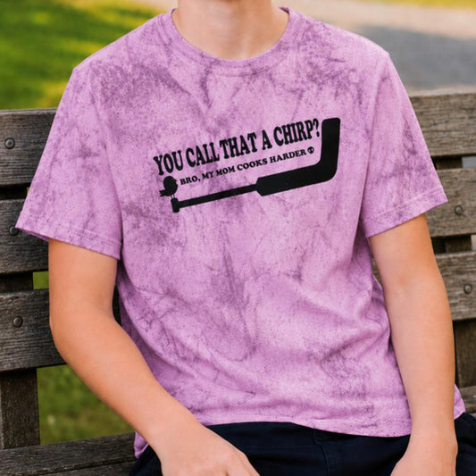 Goalie Chirp Tie Dye Hockey Heavy Weight T-Shirt – USA Sustainable Cotton – Adult S–3XL